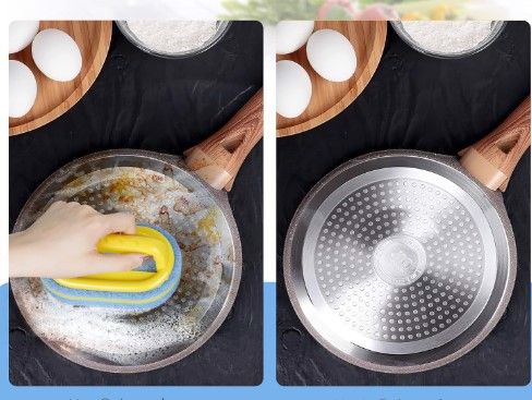 Gąbka myjka szczotka z uchwytem do czyszczenia na Arena.pl