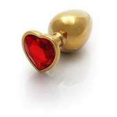 heart gem butt plug   large
