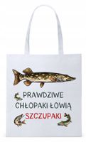 Dla Chłopaka Męża Prezent Torba Eco Biała Shopper Z Nadrukiem Ze Zdjęciem