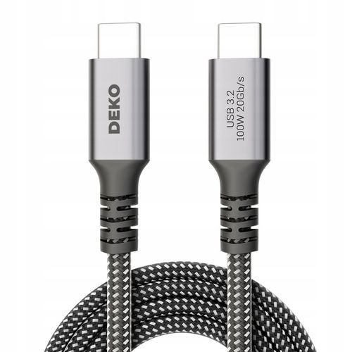KABEL USB C SZYBKIE ŁADOWANIE 100W USB Typ C 3.2 DO APPLE Thunderbolt 2M na Arena.pl