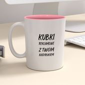 Firmowy kubek reklamowy - CLASSIC z kolorowym wnętrzem - 12 szt.