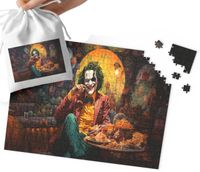 PUZZLE - BATMAN JOKER WZORY Z FILMÓW I GIER 120el + WORECZEK