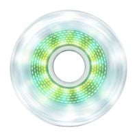 Zestaw 4 kółek Luminous 80mm/85A Pixel Clear Wicker Green LED