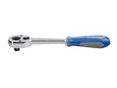 grzechotka 1/2 32 zęby chrom, uchwyt gumowy 250mm - ky4779-10gr