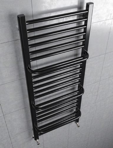 GRZEJNIK ŁAZIENKOWY POWER 480x450 CZARNY POŁYSK na Arena.pl