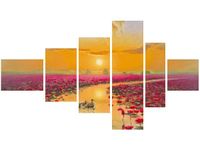 100CM 180CM OBRAZ 6 ELEM KACZKI LILIACH ŚCIENNY