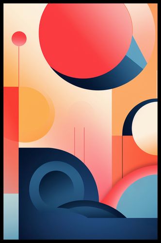 Plakat 53x81cm Geometryczne Marzenia na Arena.pl