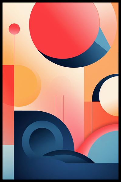 Plakat 53x81cm Geometryczne Marzenia zdjęcie 2