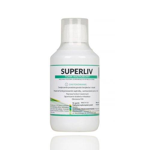 Superliv Tonik Wątrobowy dla drobiu kur niosek kaczek gołębi Farmwet 250ml na Arena.pl