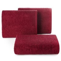 Jednokolorowy ręcznik frotte GADKI 70X140 bordowy
