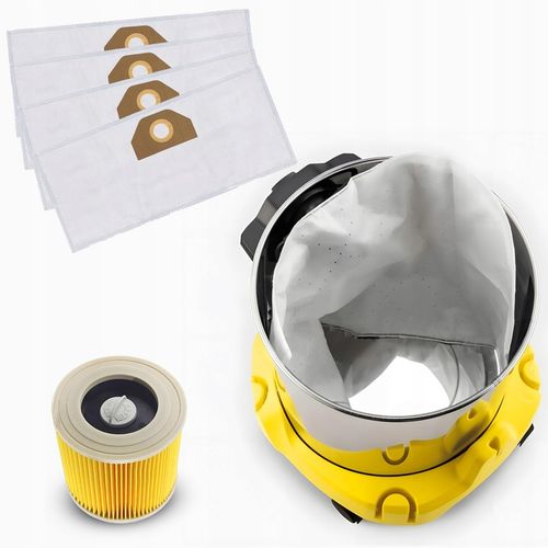 10X WORKI DO ODKURZACZA KARCHER WOREK WD 3 WD3 WD2 WD 6 SE 4001 V17 + na Arena.pl