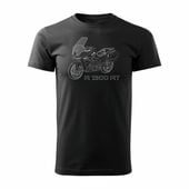 Koszulka motocyklowa z motocyklem na motor BMW R 1300 RT męska czarna REGULAR S