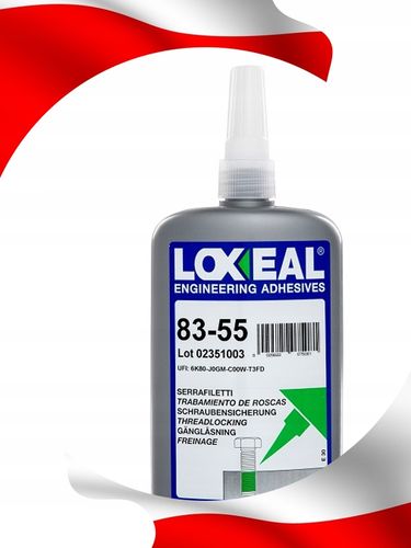 KLEJ DO GWINTÓW MOCNY LOXEAL 83-55 WYSOKA WYTRZYMAŁOŚĆ 250 ml na Arena.pl