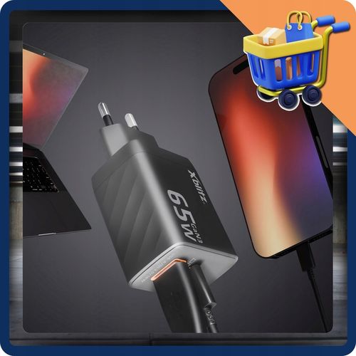 Xblitz XC2 ładowarka sieciowa 65W szybkie ładowanie USB C A na Arena.pl