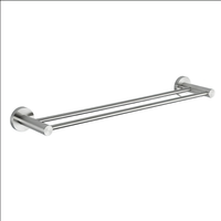 Uchwyt na ręcznik podwójny FRAP F30109 57cm okrągły stal nierdzewna satyna