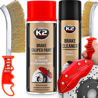 K2 ZESTAW LAKIER FARBA DO MALOWANIA ZACISKÓW HAMULCOWYCH SPRAY CZERWONY