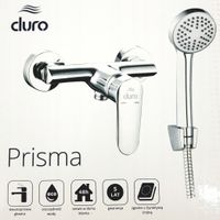 Bateria natryskowa prysznicowa PRISMA chrom DURO