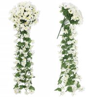 Sztuczne Kwiaty Girlanda Kwiatowa Wiszące Zwisające Bluszcz Surfinia