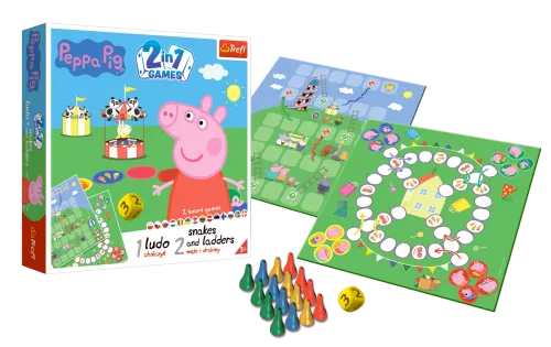 Świnka Peppa. 2w1 Chinczyk/Węże i drabiny na Arena.pl