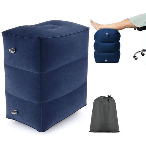 Duży dmuchany podnóżek podróżny pod nogi trójwarstwowy do samolotu auta na Arena.pl