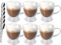 KOMPLET SZKLANEK Z PODSTAWKĄ 250ML X 6SZT. (NR 4481)