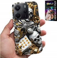 ETUI DO XIAOMI NOTE 14 4G - KRÓL POKER KOŚCI AS WZORY DLA MĘŻCZYZN