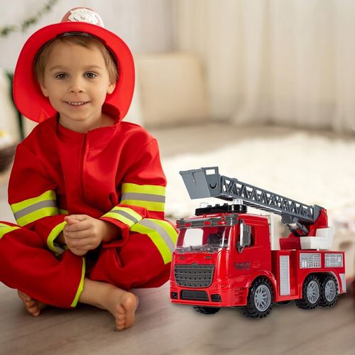 STRAŻ POŻARNA WÓZ STRAŻACKI Z DRABINĄ AUTO SAMOCHÓD INTERAKTYWNY DŹWIĘK na Arena.pl