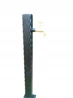 Kran słupek ogrodowy YaPko Czarny Stal Fakturowana