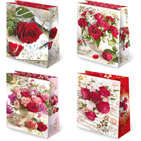 torebki ozdobne 10szt.  t-2l set 120 kwiaty róże 22,5 x 31,5 x 10,8cm