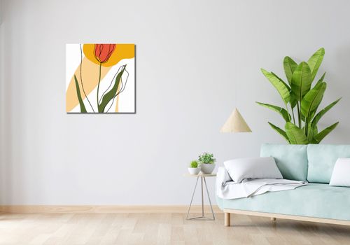 Obraz 60x60cm Przerysowany Tulipan na Arena.pl