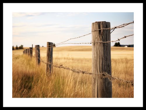 Plakat 42x29,7cm Płot na Polu na Arena.pl