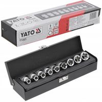 YATO ZESTAW KLUCZY NASADOWYCH NASADKI KOMPLET NASADEK TORX E10-E24 9 EL.