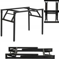 STELAŻ METALOWY SKŁADANY ROZKŁADANY PODSTAWA STOŁU STOLIKA 100x60cm LOFT