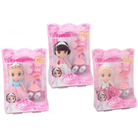 lalka księżniczka z akcesoriami 15 x 22 x 5cm A-0002