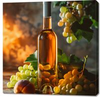 Obraz 90x90cm Bursztynowe Wino