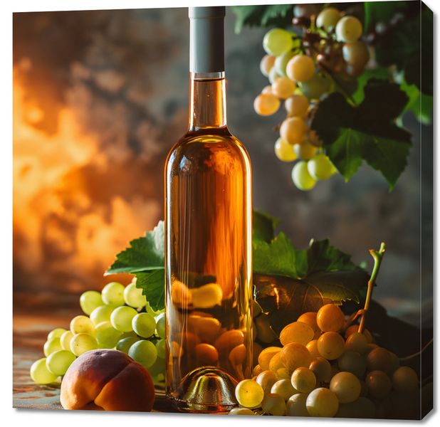 Obraz 90x90cm Bursztynowe Wino zdjęcie 1