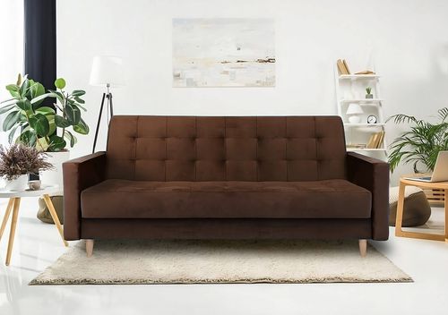 Wersalka David w skandynawskim stylu Brązowa na Arena.pl