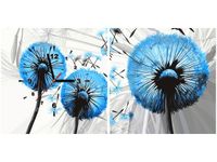 80 40CM 2 ELEM ZEGAR OBRAZ DMUCHAWCE BŁĘKICIE NADRUK