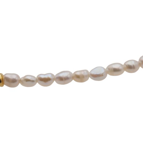 Naszyjnik - Białe Perły hodowane i srebro złocone na Arena.pl