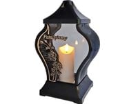 PAMIĘTAMY ZNICZ LAMPION NA GRÓB FAR MAŁY RÓŻA ZŁOTO+ŚWIECA LED BIAŁA