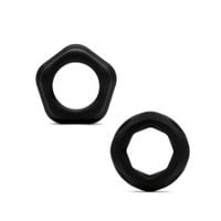 classic silicone cock rings - 2 pack