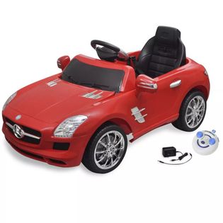 Samochód Elektryczny Dla Dzieci Czerwony Mercedes Benz Sls 6V + Pilot