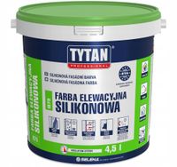Farba Elewacyjna Silikonowa Tytan Professional Biała 4,5l Zewnętrzna
