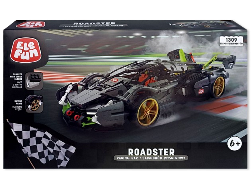 Klocki Elefun - Roadster Samochód wyścigowy 673001 zdjęcie 3