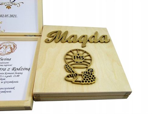 Zaproszenie Na Komunię Komunijne Dla Chrzestnych na Arena.pl