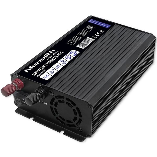 Inteligentna ładowarka do akumulatorów LiFePO4 AGM GEL SLA 40A 12V zdjęcie 13