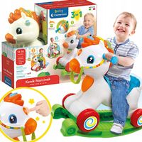 INTERAKTYWNY KONIK MARCINEK 3W1 JEŹDZIK KOŁYSANIE NA BIEGUNACH CLEMENTONI