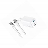Szybka ładowarka GaN 65W 3 wejścia z długim kablem 2m do Google Pixel 6a