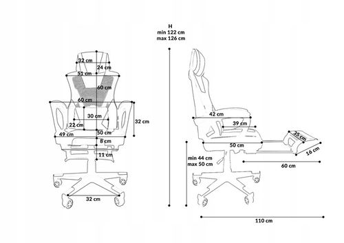 FOTEL GAMINGOWY DLA GRACZA BIUROWY KOMPUTEROWY OBROTOWY PODNÓŻEK KG100 B&R na Arena.pl