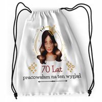 Plecak Urodziny 70 70Te Sportowy Szkolny Worek Z Nadrukiem Ze Zdjęciem